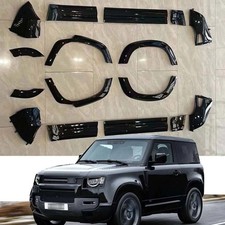 16PCS Gloss Black Side Skirt Door Panel Replacement Fits Defender 110 2020-2026 picture