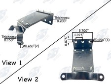 Automann 562.U75846 Exhaust Bracket Flexible Peterbilt 14-13846 1413846 New picture