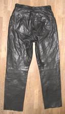 -DAINESE- Leather Jeans / Motorcycle - Leather Pants For Women In Black Size 38 picture