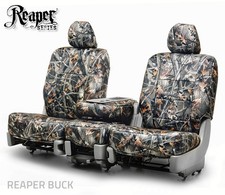 For 2023-2026 GMC Canyon Seat Covers, Full Set Reaper Buck Canvas Camo picture