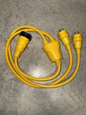 Marinco Boat RV Marine Reverse Y-Adapter Plug 2-30A 125V Locking 50A 125/250V  picture