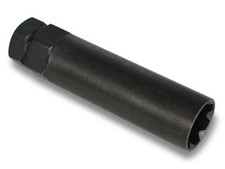 BLACK 7 SIDED SPLINE SECURITY LOCKING SOCKET KEY FOR LUG LUGS LUGNUT LUGNUTS picture