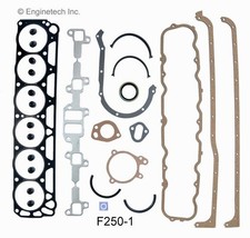 1969-1980 Ford 250 4.1L Inline 6 Full Gasket Set 250 I6 Engine Overhaul Kit picture