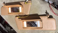 MERCEDES Early W124 W201 LEFT & RIGHT SUN VISORS 300E D TD 190E PALOMINO picture