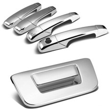 2007-2013 Chevy Silverado GMC Sierra CHROME 4Dr Handle + Tailgate Covers Overlay picture