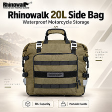 Rhinowalk 20L Waterproof Motorcycle Saddle Pannier Quick Release Green picture