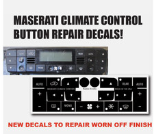 Fits Maserati Quattroporte Granturismo HVAC CLIMATE CONTROL Button Repair Decals picture