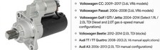 Starter for VW Jetta 2.0 6spd DSG Passat 3.6L Audi TT A3 17972 02M911023PX picture
