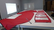 TRACKER TAHOE Q5 L WALK THROUGH FULL CURTAIN (6 PIECE) SET RED DOWCO 72037-02 BO picture