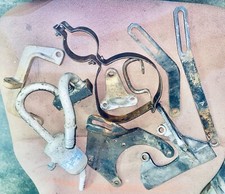 1965-1967 396/427 Chevy 7 piece AC set/Muffler, Muffler Strap GM Original picture