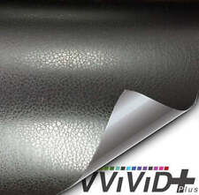 VVivid 2020 Vvivid+ Black Fine Grain Leather Vinyl Wrap Film | V178 picture