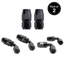 2Pcs AN6/AN8/AN10/AN12 Swivel Hose End Fitting Adapter Oil/Fuel/Gas Hose Line picture