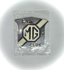 MG Car Club Chrome Badge, NEW, in package made in UK, MGTD, MGTC, MGA, MGB picture