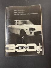 1964 Ferrari 330 GT 2+2 owner's manual picture