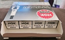 ONE FOUR PACK NGK SPARK PLUGS V-POWER ZFR7F-11 6855 NEW IN ORIGINAL PACKAGING picture