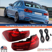 GTS Tail Lights Red Lens For BMW F30 F80 M3 3 Series 2012-2018 Rear Stop Lamp picture