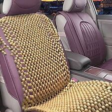 Zone Tech Natural Wooden Beaded Car Seat Cover Massage Cool Cushion  picture