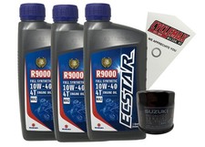 OEM 2002-2021 Suzuki GSX-R750 10w40 Full Synthetic Oil Change Kit picture