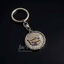 Cadillac Round Wheat Ear Metal Keychain US Seller  picture