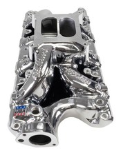 Edelbrock 7521-CP RPM Air-Gap Intake Manifold Chrome Plasma Finish picture