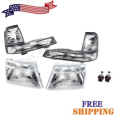 Fit For 1998-2000 Ford Ranger Headlights+Corner Signal Parking Lamps Left&Right picture