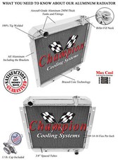 Atom Champion 4 Row Radiator for 1958 - 1984 Toyota Land Cruiser FJ40 V6 Engine picture