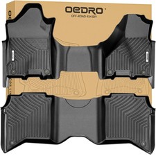 OEDRO TPE Floor Mats for 2019-2026 Ram 2500 3500 Crew Cab Bench Seat  All Season picture