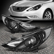FOR 11-14 SONATA PAIR BLACK HOUSING CLEAR CORNER PROJECTOR HEADLIGHT HEAD LAMPS picture
