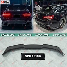 Rear Roof Spoiler Wing Fits For Audi RS6 Avant C8 2021-26 Unpainted/Carbon Fiber picture