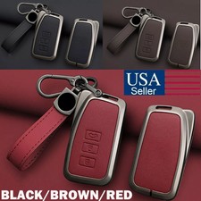 Zinc Alloy Leather Car Key Fob Case Cover For Lexus GS ES IS RC NX RX 200 250 US picture