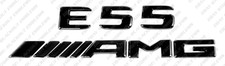 New Gloss Black Trunk Lid Emblems Badge Logo Letters for Mercedes-Benz E55 AMG picture