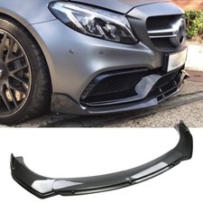For Mercedes-Benz C200 C250 C300 Carbon Fiber Front Bumper Lip Spoiler Splitter picture