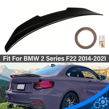 For 2014-2021 BMW 230i M240i F87 F30 F22 M2 Glossy Black Rear Trunk spoiler Wing picture