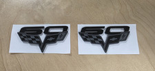 2013 C6 Corvette 60th Anniversary Fender Badge Blacked Out picture