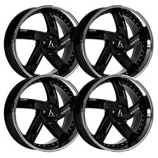 26 inch 26x10 Artis Vestavia XL Black Chrome Lip wheels rims 5x120 +35 picture