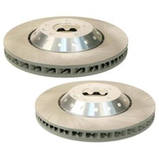 SHW Performance Pair Set of 2 Front 390mm Disc Brake Rotors For Porsche Cayenne picture