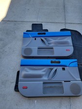Volkswagen Beetle Door Panel SET 1998 -2010 OEM Grey/Blue HARD TOP ONLY picture