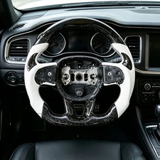NEW Forged Carbon Fiber Steering Wheel For Dodge Challenger SRT Charger 2015+ picture