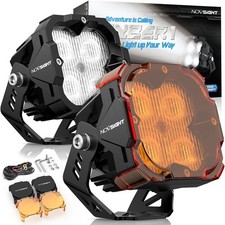 NOVSIGHT 2x 3 Inch LED Pods Flood Beam Light 80W Ultra Bright Off Road Work Lamp picture