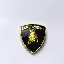 Lamborghini Front Hood Metal Sticker Bull Emblem Badge Fit Gallardo 65*56MM 1PC picture