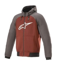 Alpinestars Chrome Sport Hoodie (Tar Gray/Burgundy) Size Medium picture