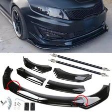 For 2010-2020 Kia Optima Front Bumper Lip Splitter Spoiler Body Kit Glossy Black picture