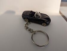 Mazda MX-5 Miata Keychain Key Ring Convertible Black Brand New Gold Rims picture