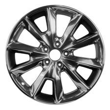 18x7 5 Double Spoke Wheel; Alloy Polished & Painted Medium Charcoal Metallic picture