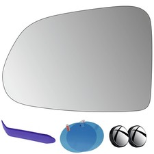Driver Side Mirror Glass Compatible with Hyundai Santa Fe 2019-2023 picture