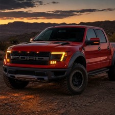 Pair Full LED Projector Headlights For Ford F150 F-150 Raptor 2009-14 Animation picture