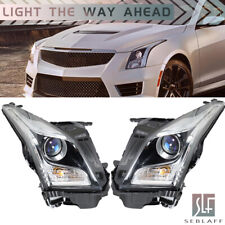 For 2013-2018 Cadillac ATS Headlight Headlamp Halogen Projector Left+Right Side picture