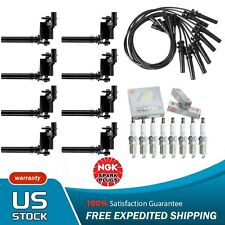 8x Ignition Coils +16x NGK Spark Plugs+8x Wires For Dodge Ram 1500 2500 3500 picture