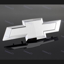 White Front Grill Bowtie Emblem #23236301 For 2016-2019 Chevy Silverado 1500 picture