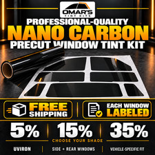 Any Car Custom Precut Nano Carbon Window Tint Full Kit Side & Rear Windows picture